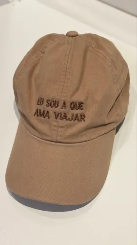Kit 4 bonés de frases para viagem em amigas 