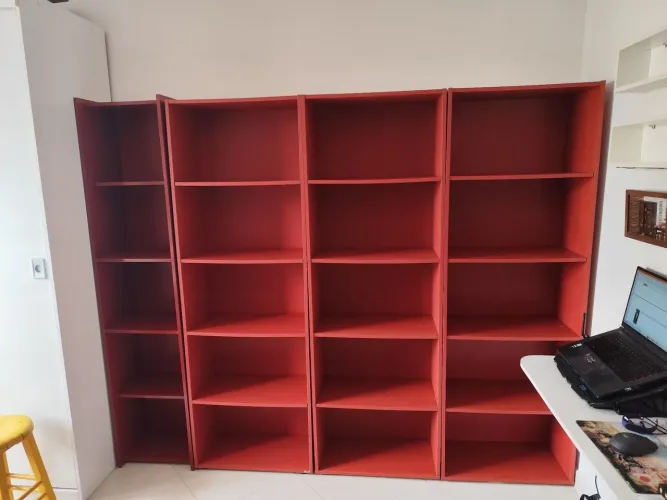 Estantes de livros e decoração 