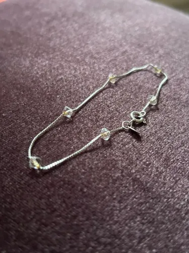 Pulseira em Prata com Pedras