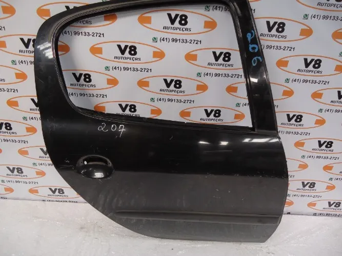 Porta Traseira LD Peugeot 206 207 - Preta
