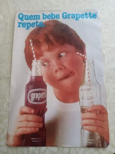 Poster original Grapette anos 70 