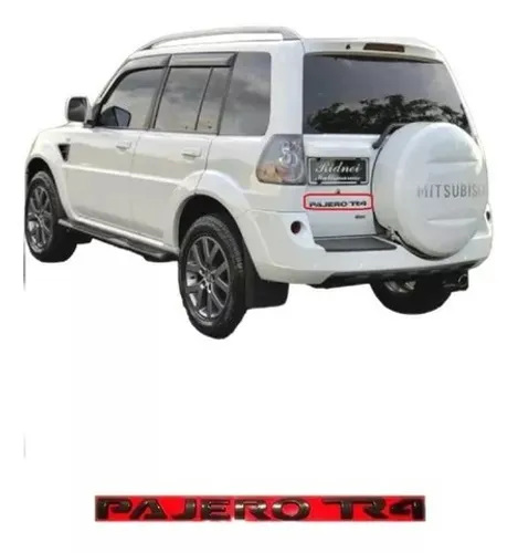 Emblema Letreiro Preto Porta Mala Pajero Tr4 2010 A 2015