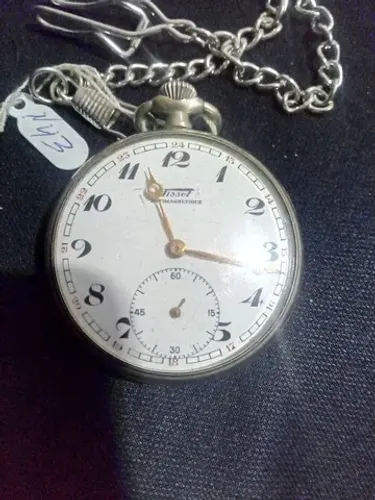 Relógio de Bolso Tissot Antigo, funcionando