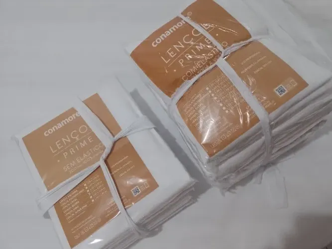 Lençol sem elástico - cama queen