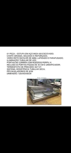 Estufa em inox NOVA - nunca usada