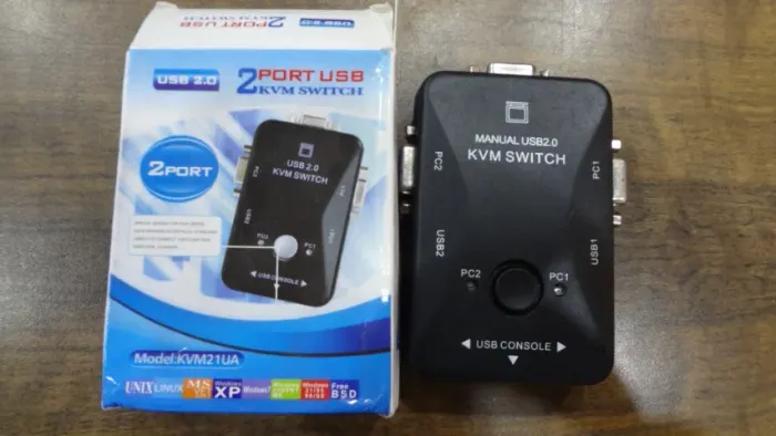 Switch KVM USB 2 portas
