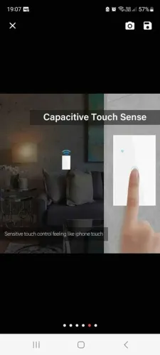  Interruptor Inteligente Wi-Fi - 1 Botão (Branco)