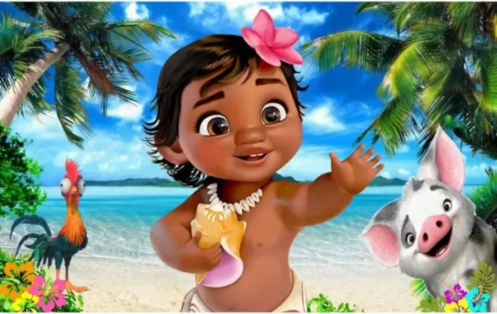 Painel Decoração de festa Infantil Moana