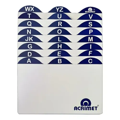 Índice De A-z P/ Fichários De Mesa 3x5 Acrimet