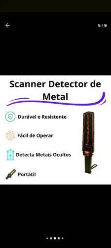 Detector de Metal Portátil - Segurança e Paz de Espirito