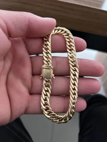 Pulseira Grossa Ouro 18k - 