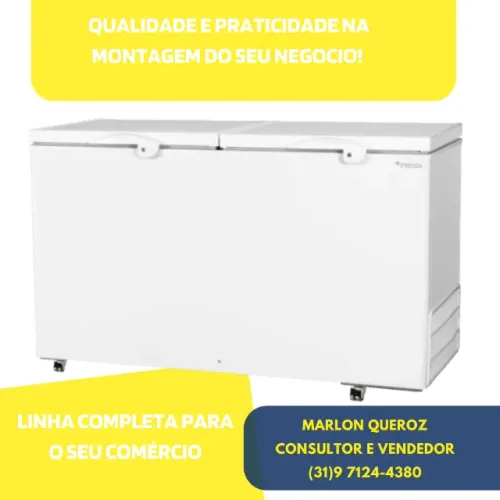 Congelador Horizontal 2 Tampas Fricon 503 Litros