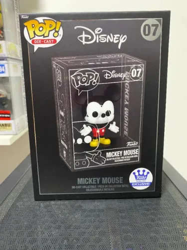 Funko Pop! Mickey Die Cast Exclusivo Funko Shop! (lacrado) - #07