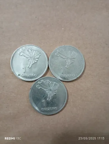 Moedas 1 Cruzeiro - Brasil