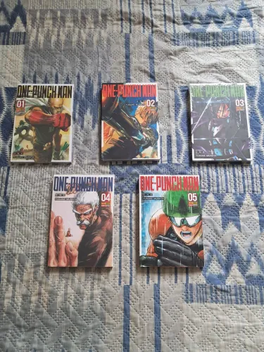 Mangás One Punch Man Volumes 01 ao 05