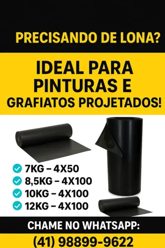 Bobina de Lona Plástica 4x100 