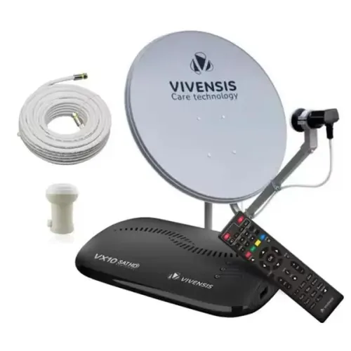 Instalação+ Kit Antenas Parabólica VIVENSIS vx10
