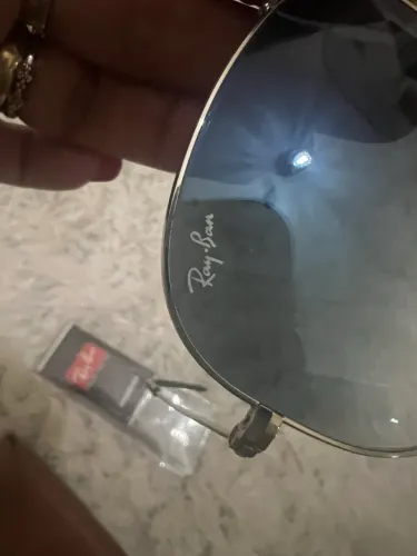 Rayban azul degrade aviador  large metal