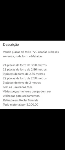 Forro pvc