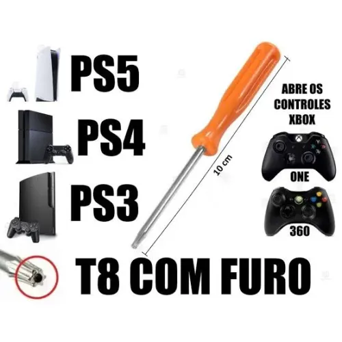 Chave T8 Para Abiri Vídeo Game