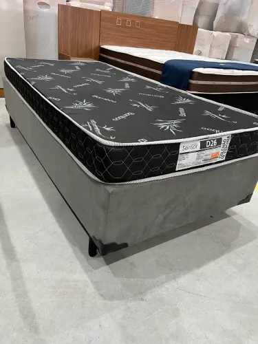 Base Box Solteiro + Colchão D26 NOVO ULTIMA PEÇA