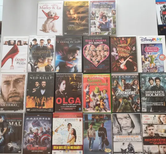 Coleção de DVDs variados
