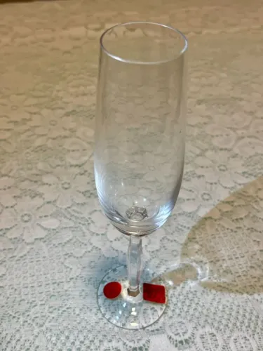 RARIDADE cristal 12 Taças Espumante Strauss Classic  Na Caixa Original