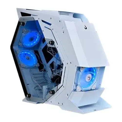 Gabinete Gamer Rise Mode Z4, Mid Tower, ATX, Lateral em Vidro Temperado, Branco - RM-Z4-04