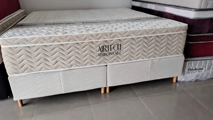 CAMA SUPER KING ORTOBOM 75 CENTÍMETROS DE ALTURA