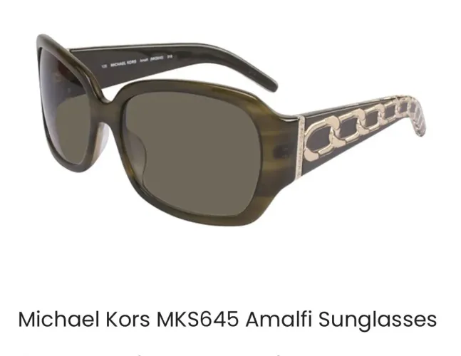 Óculos de Sol Michael Kors MKS645 Amalfi - original case estojo marrom dourado tartaruga
