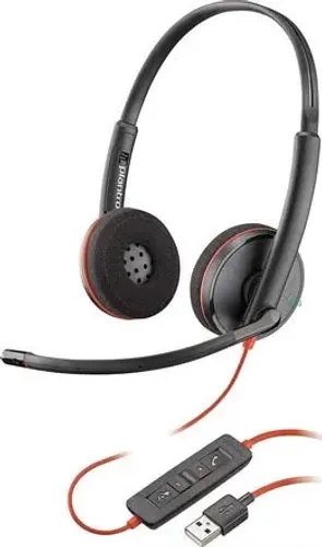 NOVO - Fone de Ouvido Headset Plantronics Headset Blackwire USB