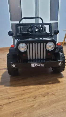 Carro Elétrico Infantil Jipe Preto - Militar
