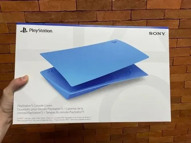 Tampa Console Ps5 Modelo Fat Starlight Blue