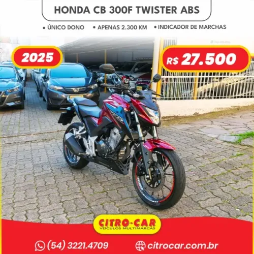 Honda CB 300F Twister ABS 2025 Apenas 2.300 km!