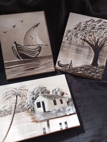 Quadro Pintura Tinta Acrílica 