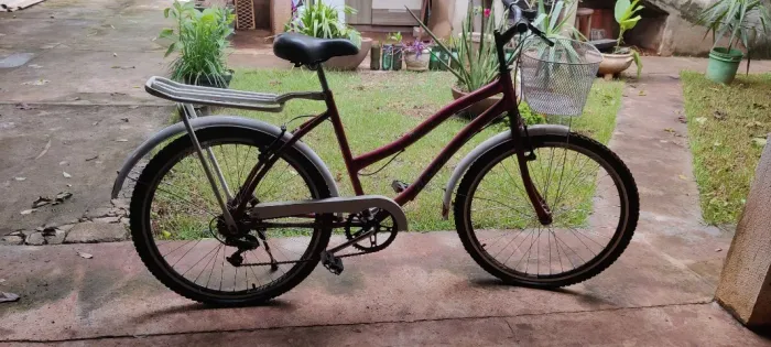 Bicicleta Aro 26 Retro Beach Feminina C/ 6v Cesta Aço