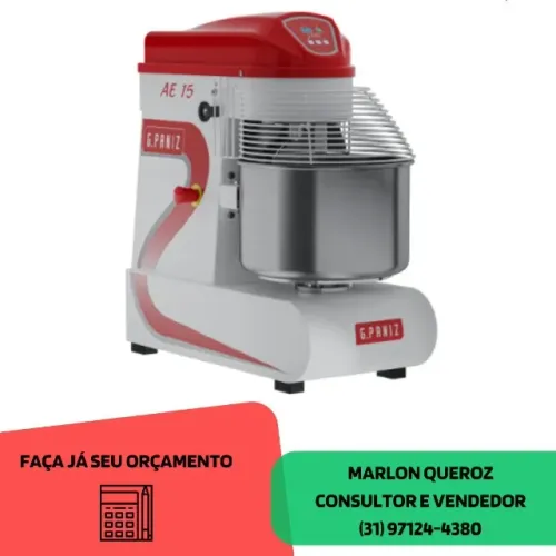 Amassadeira Espiral 15 KG G.Paniz 220v Nova
