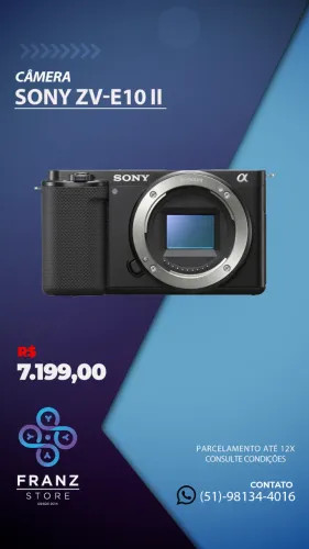 Sony Zv-e10 ll Nova lacrada
