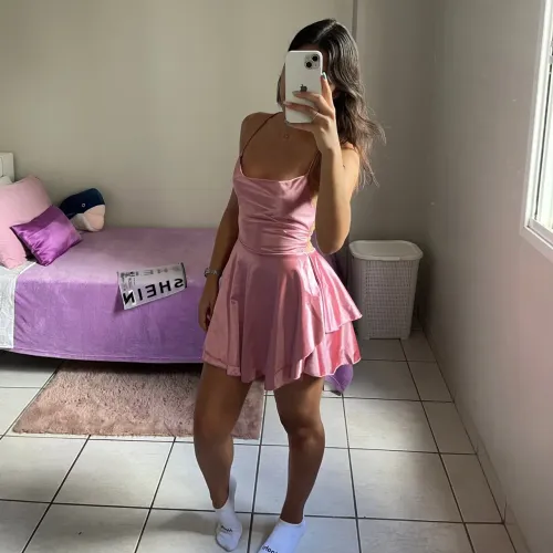 vestido de cetim 