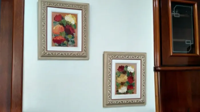 Tela Vintage Pintada a Óleo