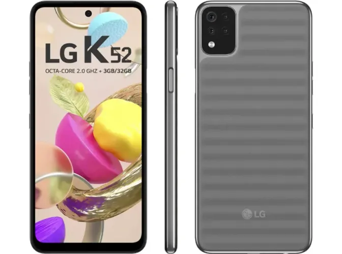 VENDO NOVO Smartphone LG K52 64GB Cinza 