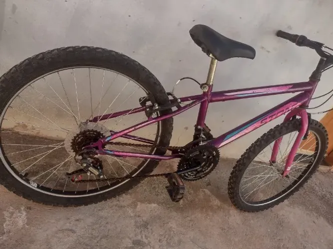 Bicicleta Aro 24 18 Marchas MTB - Bom Estado