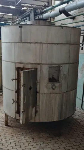 Secador estufa a vapor de aço inox 20 m³ com isolamento térmico e forro de alumínio 