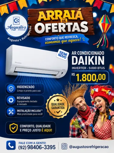 Vendo ar condicionado 9000 inverter Daikin