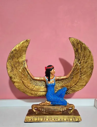 Escultura/Estatueta Decorativa Deusa Egípcia Ísis