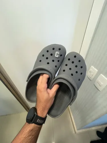 Crocs Classic Sandália Cinza Original