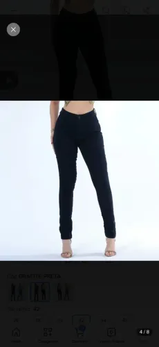 CALÇA JEANS PRETA 