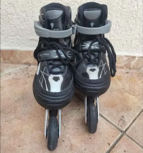 Patins gonew flexx in LINE preto tamanho 36 ao 39