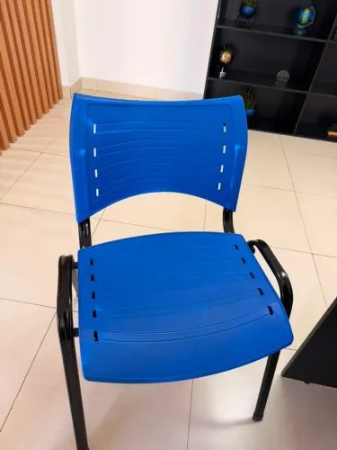 Cadeiras Fixa para Escritório - Azul | Excelente Estado