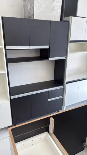 Armários de cozinha preto 100%mdf qualquer um 670